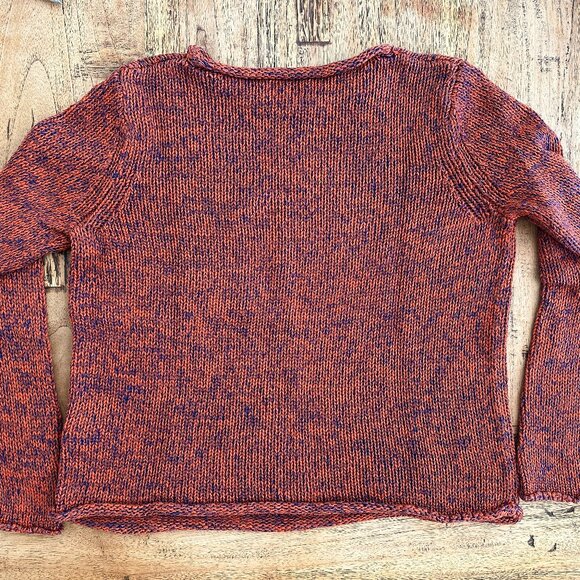Garnet Hill roll neck cotton sweater - Picture 4 of 5